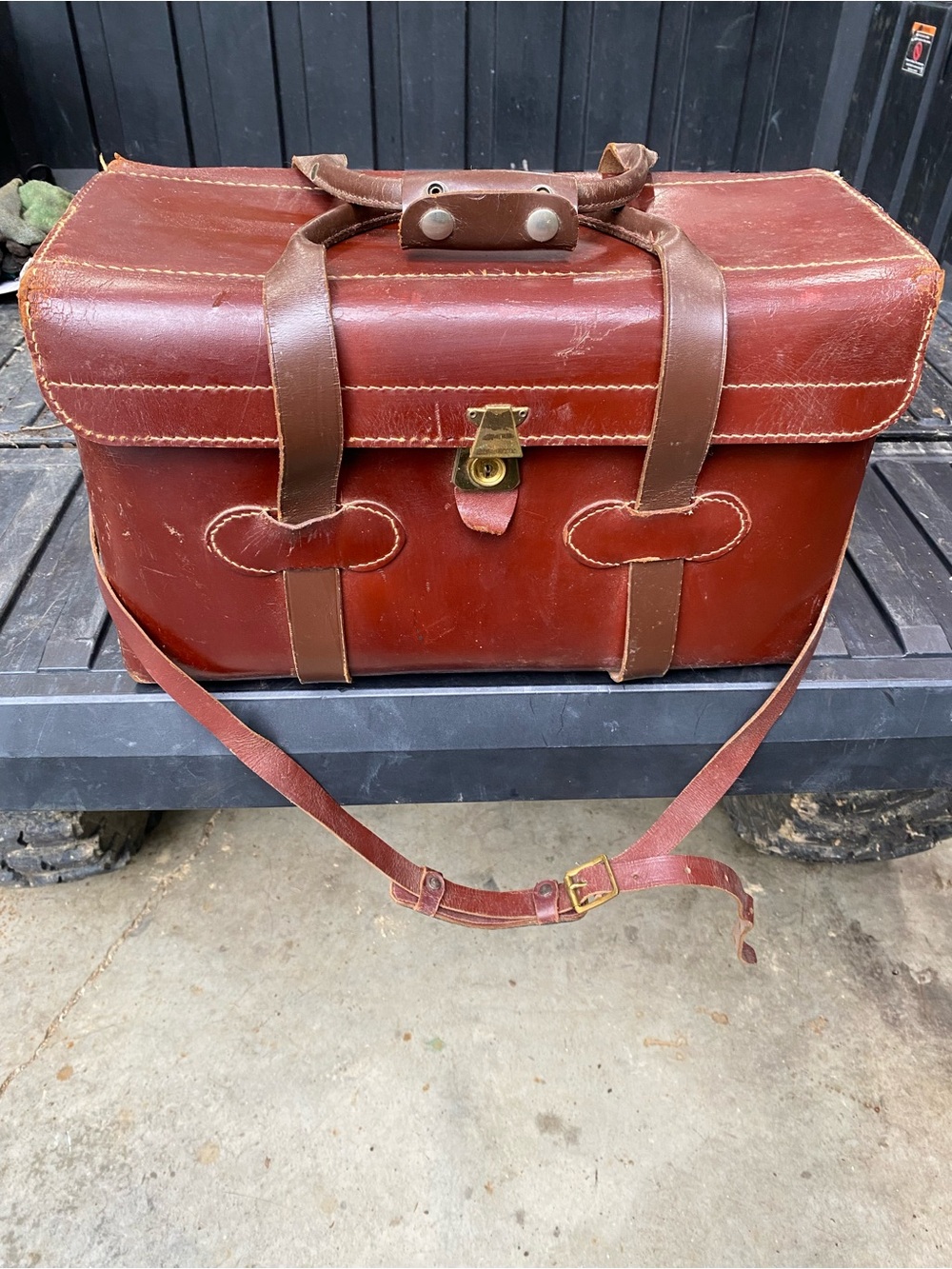 Vintage Leather Camera bag